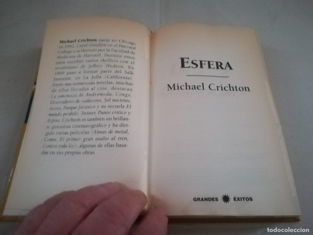 Libros de segunda mano: ESFERA / MICHAEL CRICHTON / CONS342 / GRANDES EXITOS - Foto 4