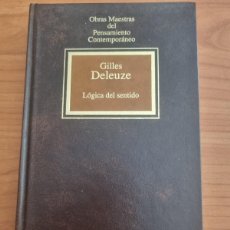 Libros de segunda mano: LOGICA DEL SENTIDO. GILLES DELEUZE. ED: PLANETA-AGOSTINI. BARCELONA,1992.