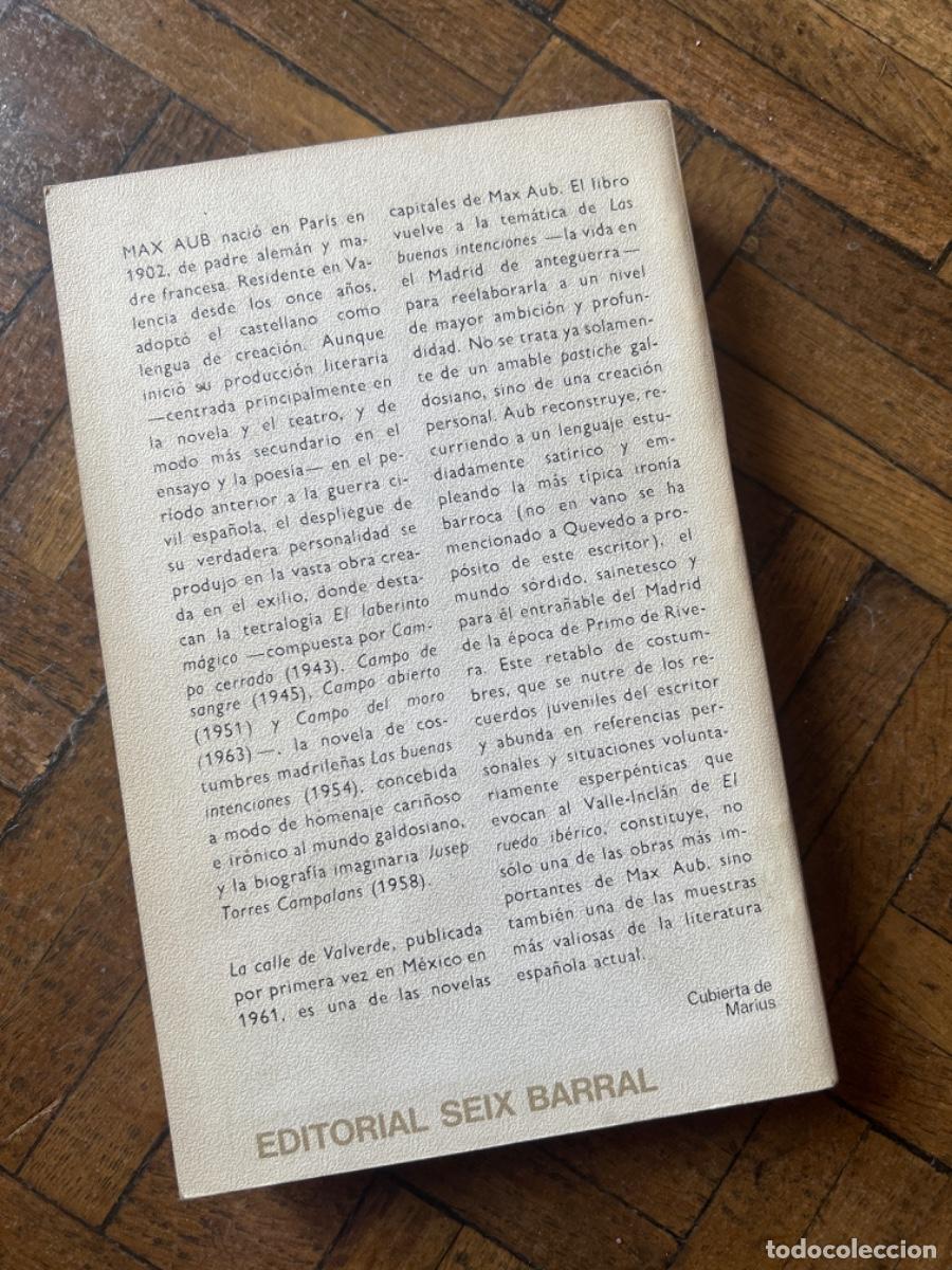 Libros de segunda mano: La calle de Valverde - Max Aub - Foto 4