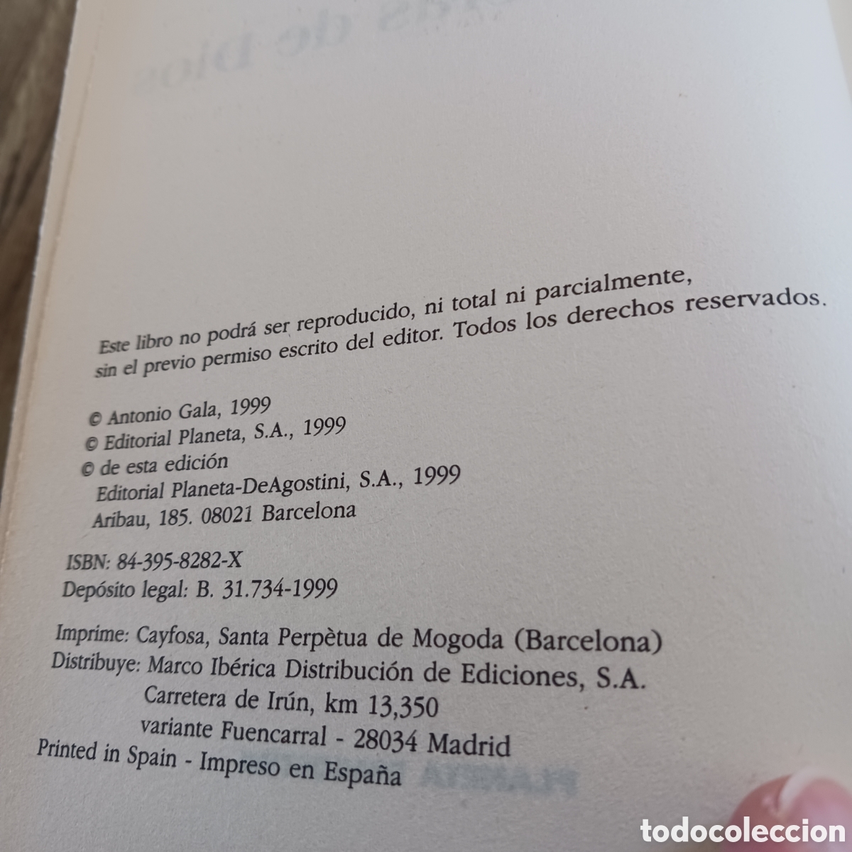 Libros de segunda mano: Las afueras de Dios de Antonio Gala - Foto 4