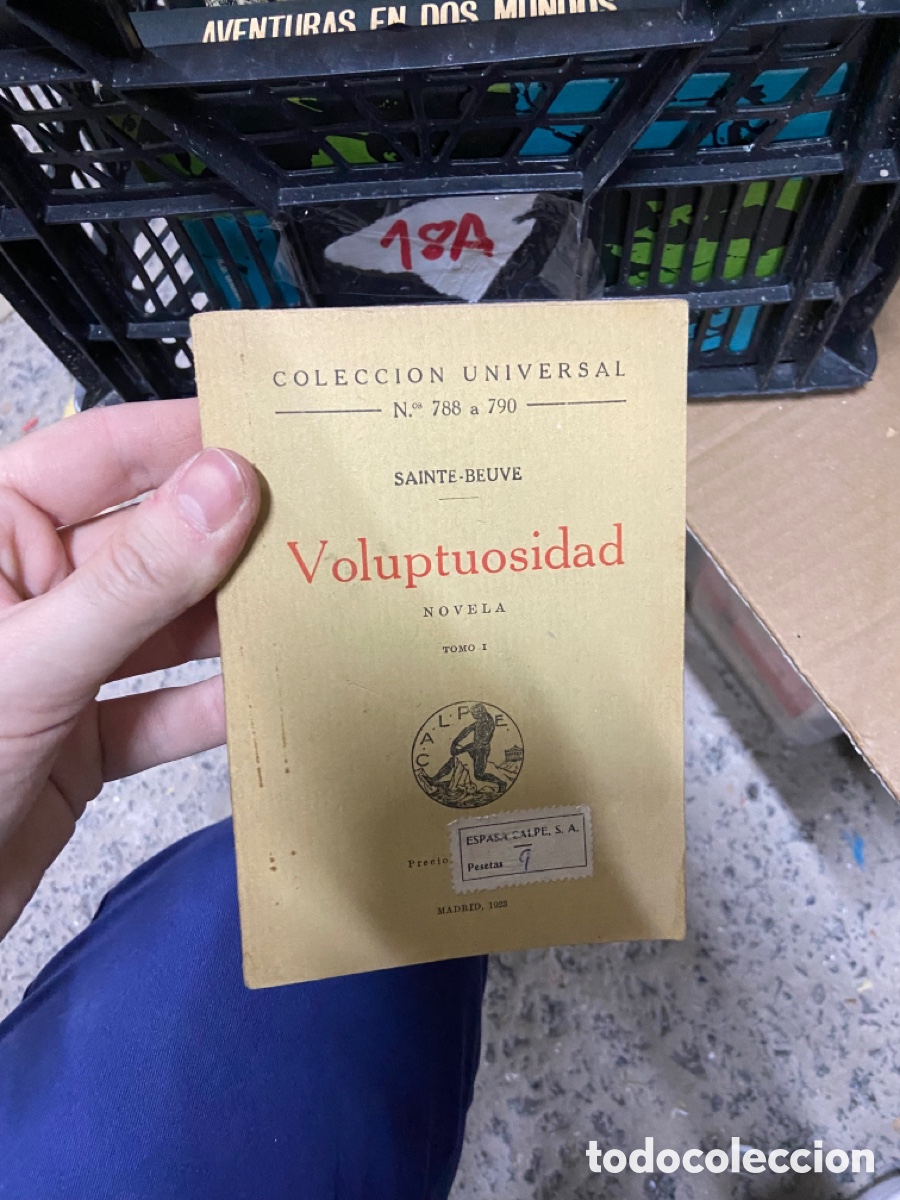 Libros de segunda mano: 18A SAINTE-BEUVE Voluptuosidad NOVELA TOMO I