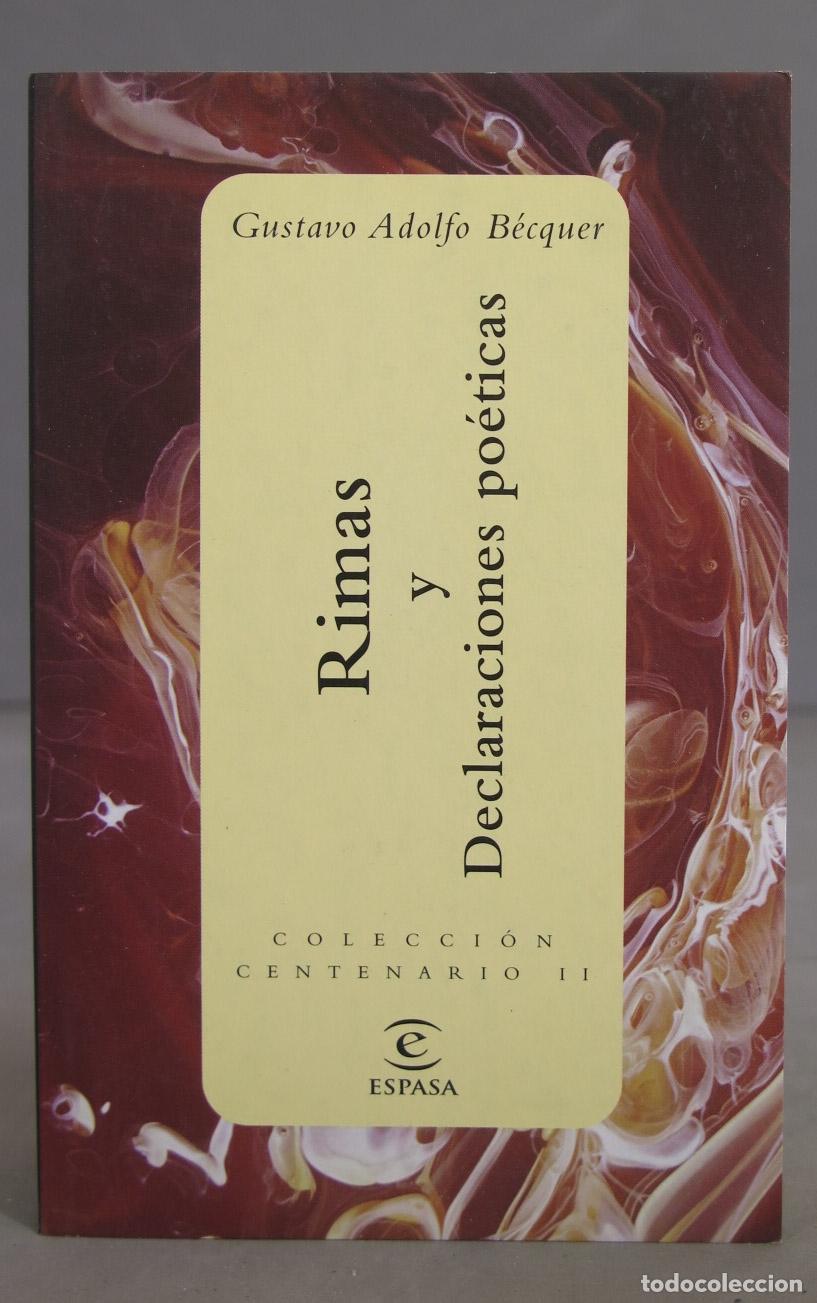 Libros de segunda mano: RIMAS Y DECLARACIONES. BECQUER. 2000 - Foto 1