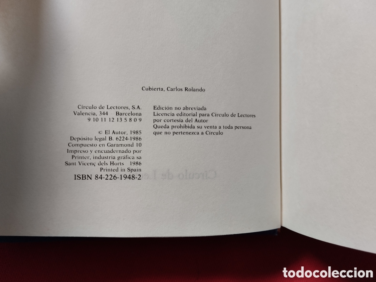 Libros de segunda mano: MARADENTRO, A. V&Aacute;ZQUEZ FIGUEROA. C&Iacute;RCULO 1985 - Foto 4