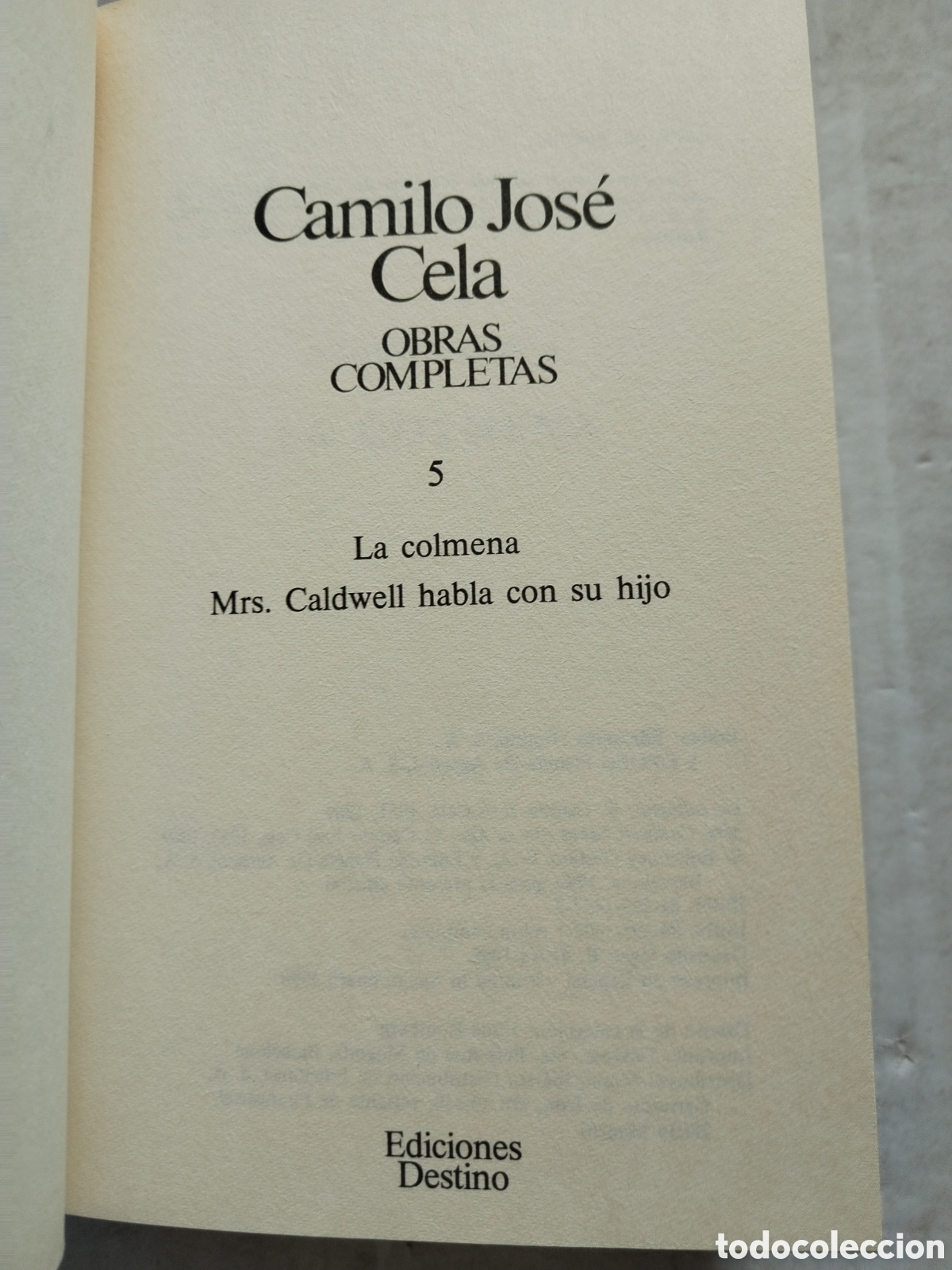 Libros de segunda mano: OBRAS COMPLETAS N&deg;5/CAMILO JOS&Eacute; CELA - Foto 3