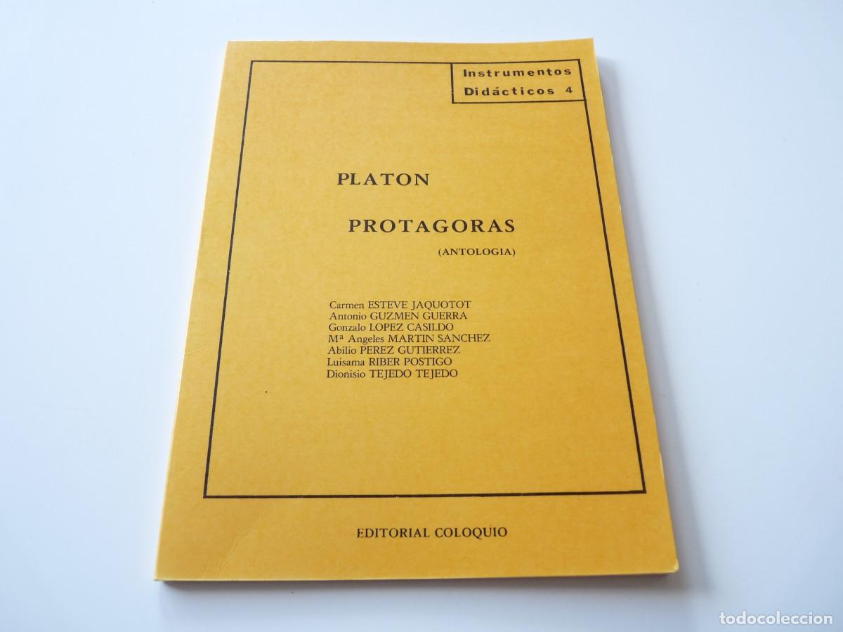 Libros de segunda mano: PLAT&Oacute;N. PROTAGORAS (ANTOLOG&Iacute;A) REF: 3-145 - Foto 1
