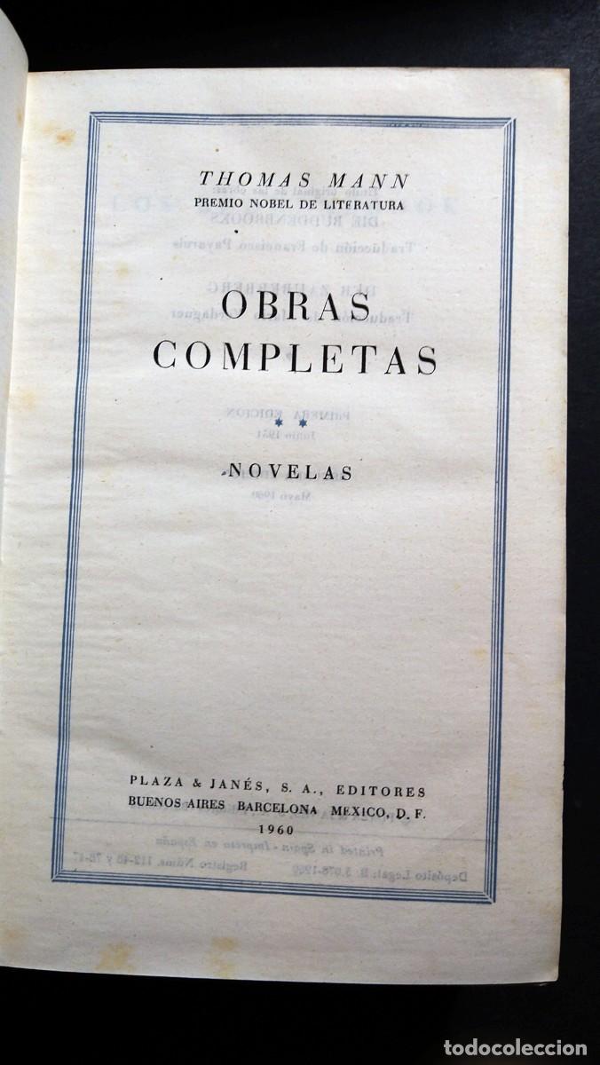 Libros de segunda mano: THOMAS MANN - OBRAS COMPLETAS II - Foto 2