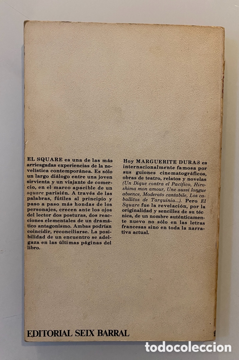 Libros de segunda mano: El Square - DURAS, Marguerite - Foto 2