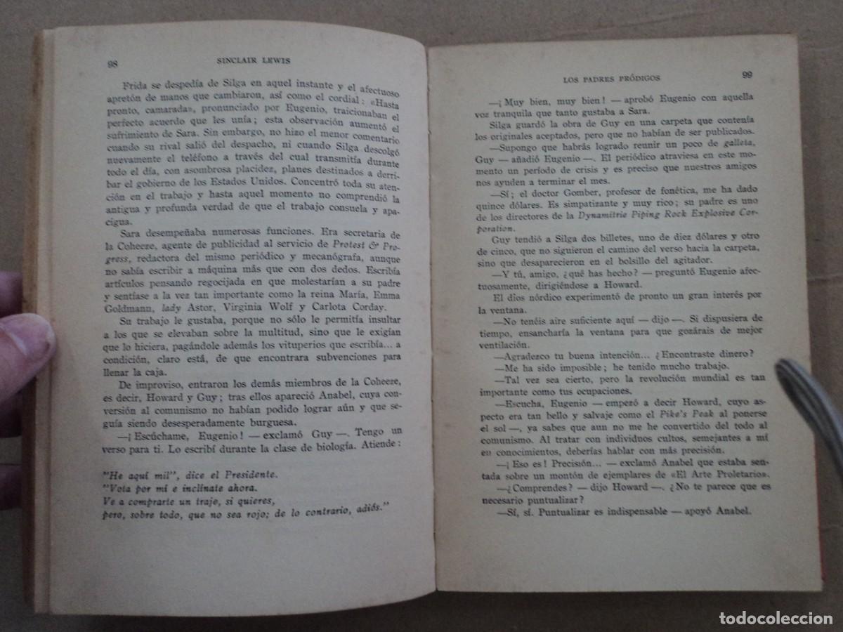 Libros de segunda mano: Los padres prodigios - Sinclair Lewis - Foto 3