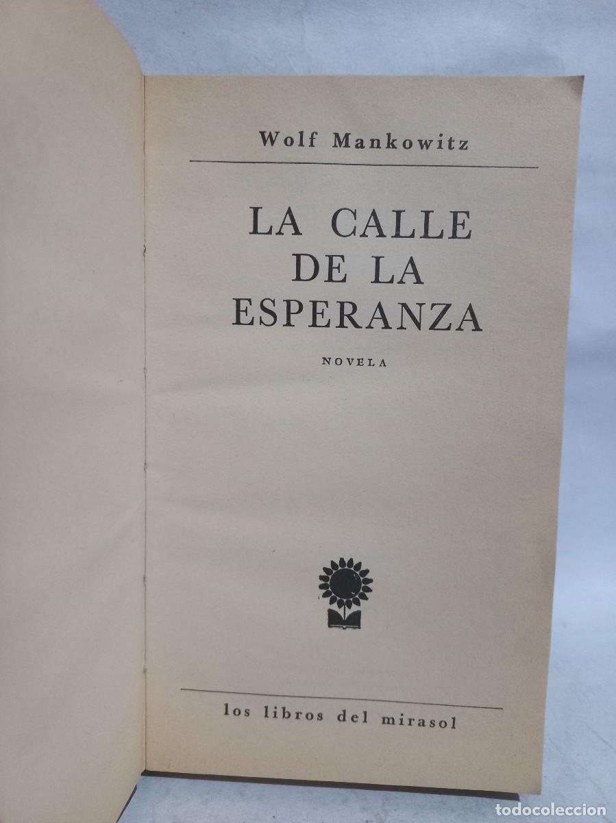 Libros de segunda mano: Wolf Mankowitz - La Calle de la Esperanza - 1963 - Foto 3