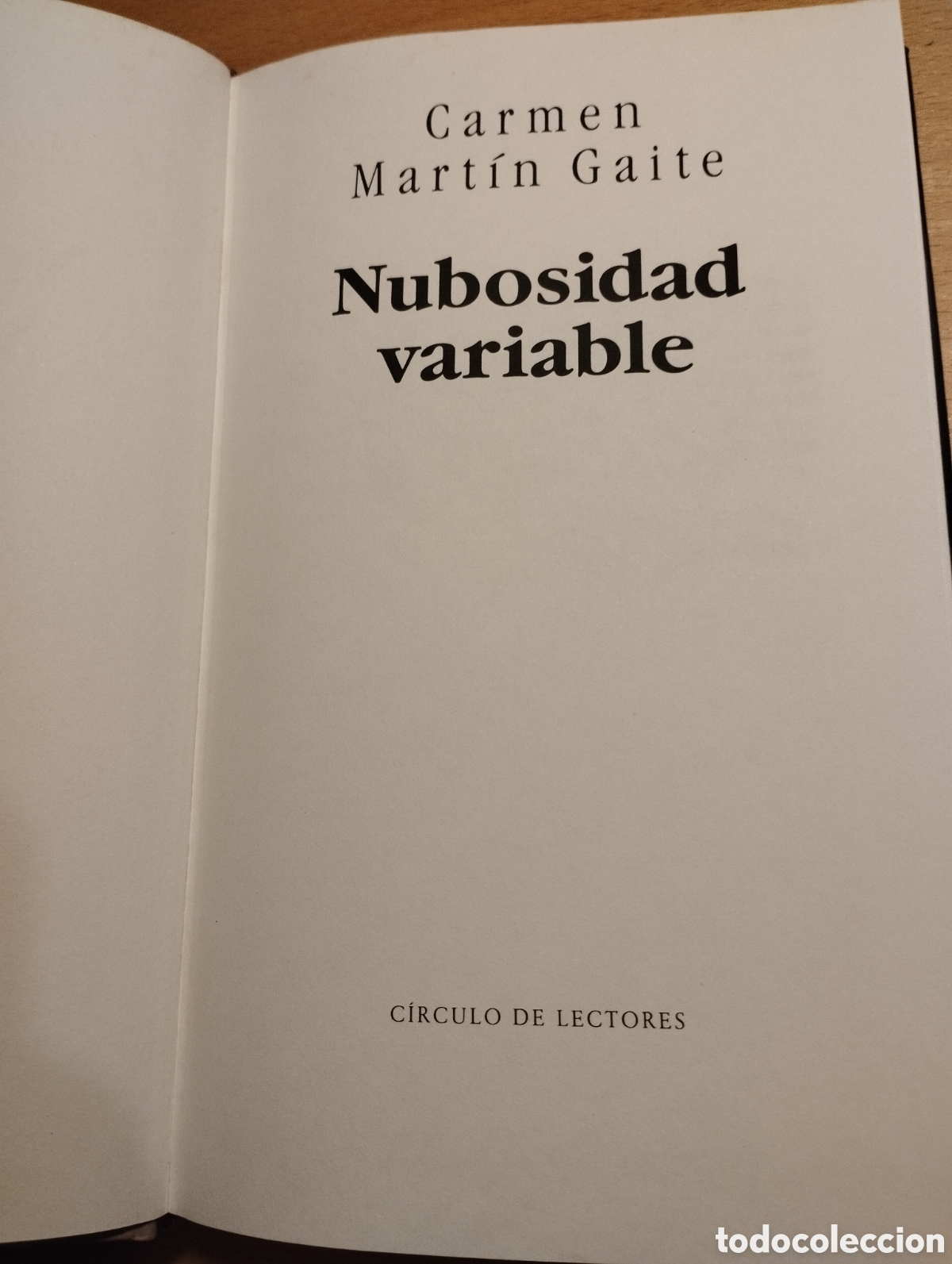 Libros de segunda mano: NUBOSIDAD VARIABLE (CARMEN MART&Iacute;N GAITE) - Foto 2