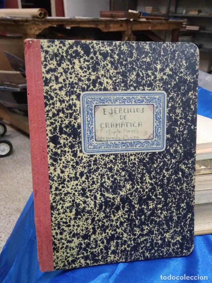 Livres d'occasion: Antiguo cuaderno ejercicios de gram&aacute;tica. L.30180