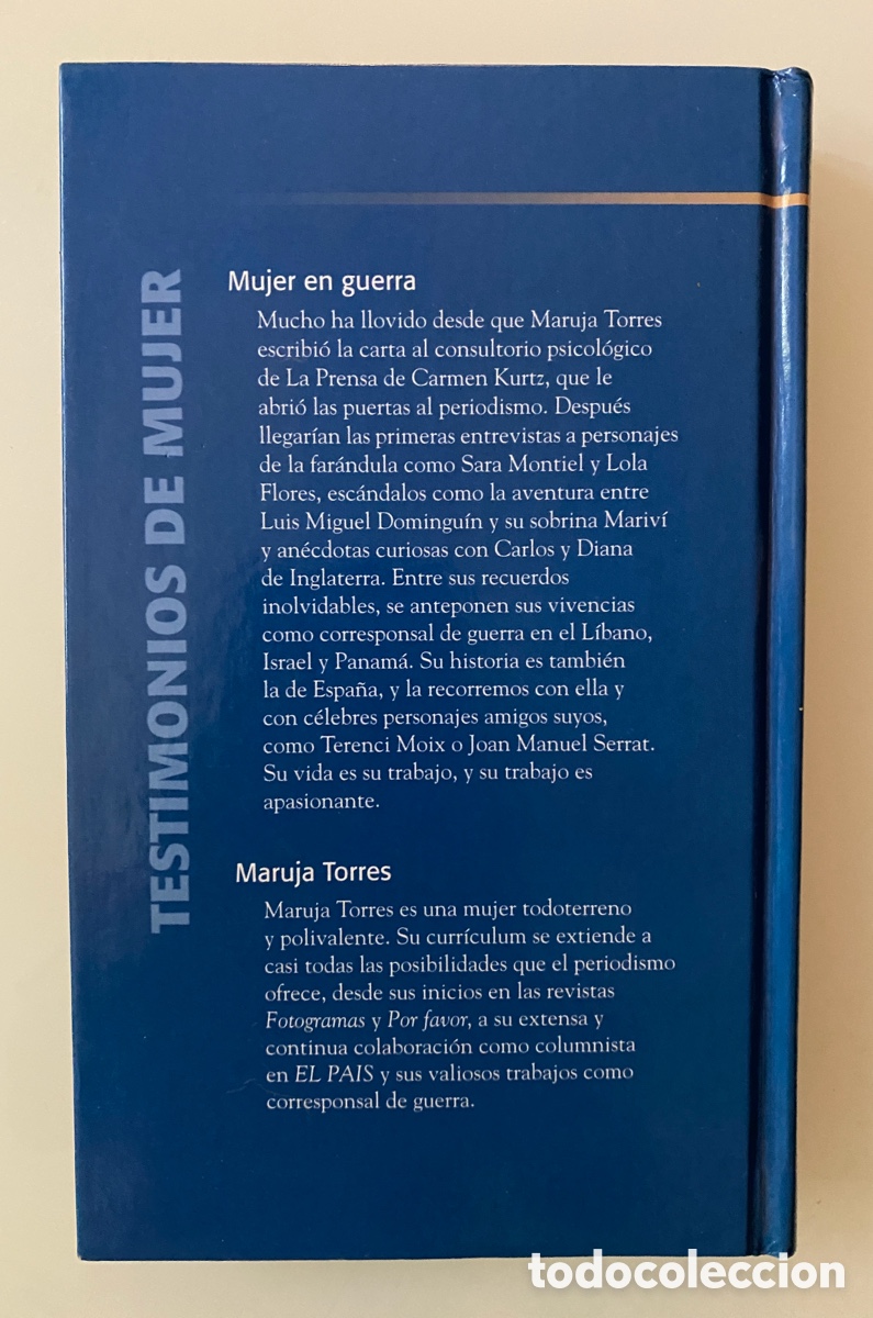 Libros de segunda mano: Mujer en guerra - TORRES, Maruja - Foto 2