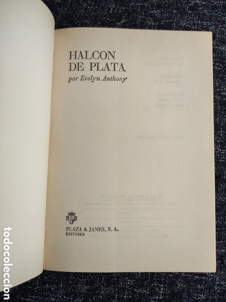 Libros de segunda mano: HALC&Oacute;N DE PLATA / Evelyn Anthony - Foto 2