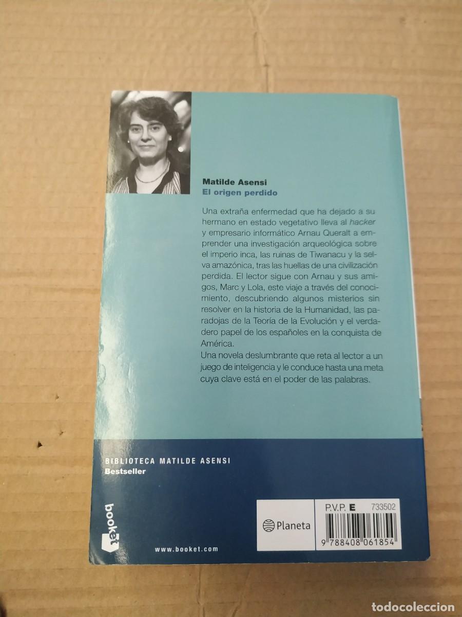 Libros de segunda mano: El origen perdido - Matilde Asensi - Foto 2