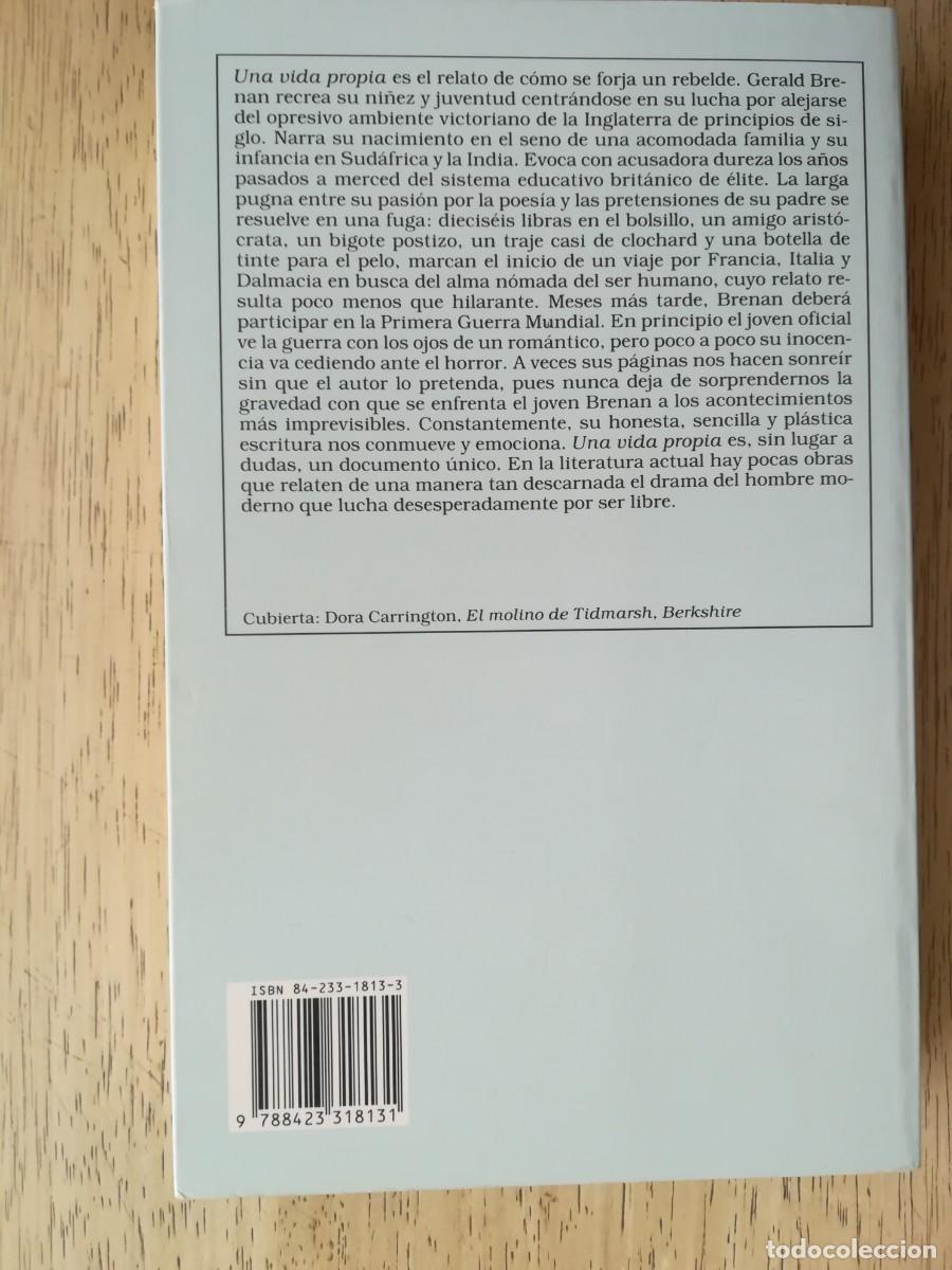 Libros de segunda mano: Una vida propia. Gerald Brenan - Foto 2