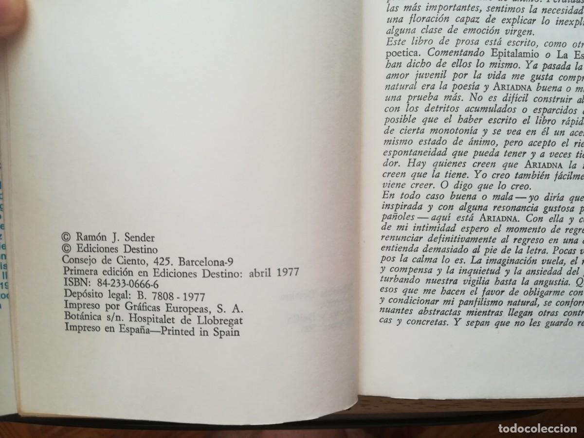 Libros de segunda mano: Los cinco libros de Ariadna. Ram&oacute;n J. Sender - Foto 6