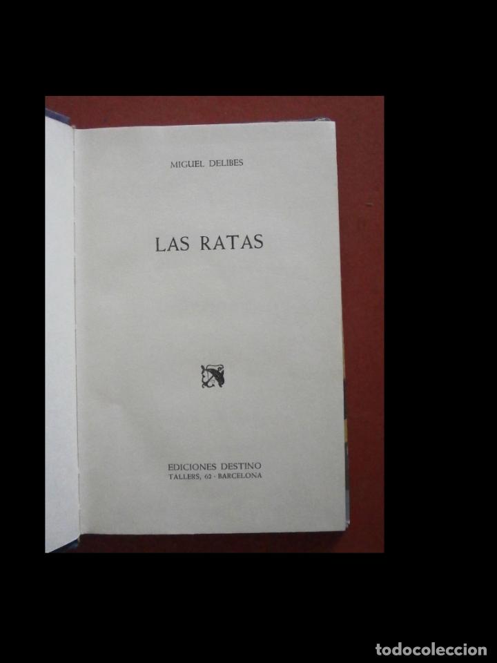 Libros de segunda mano: Las ratas. Miguel Delibes - Foto 2
