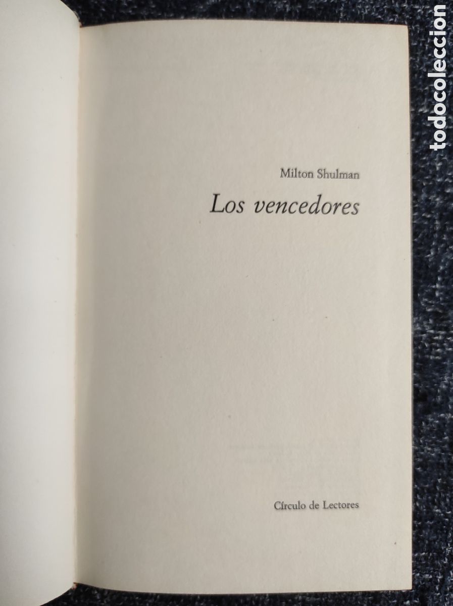 Libros de segunda mano: LOS VENCEDORES / MILTON SHULMAN - Foto 1