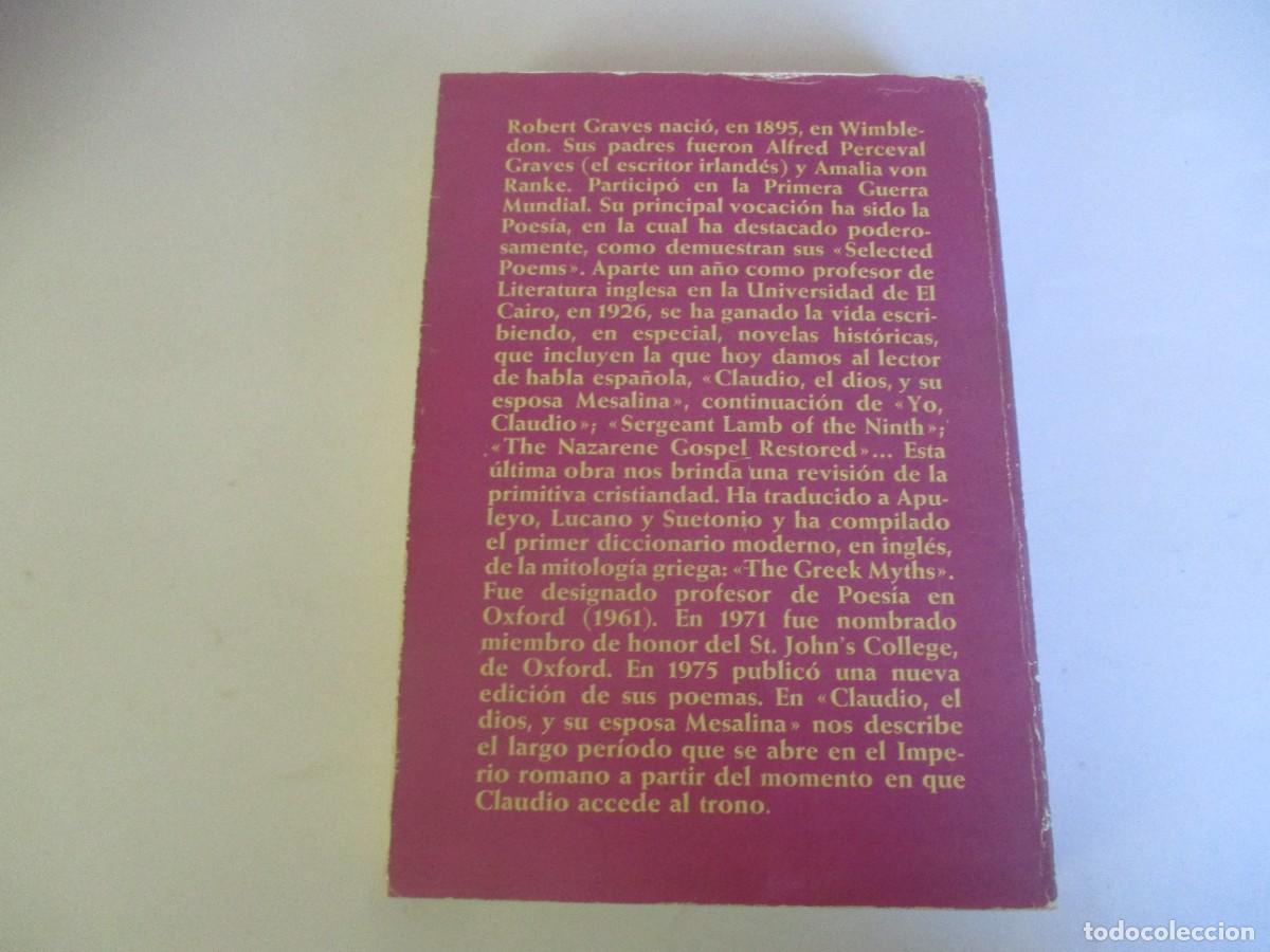 Libros de segunda mano: ROBERT GRAVES Claudio, el Dios W20588 - Foto 2