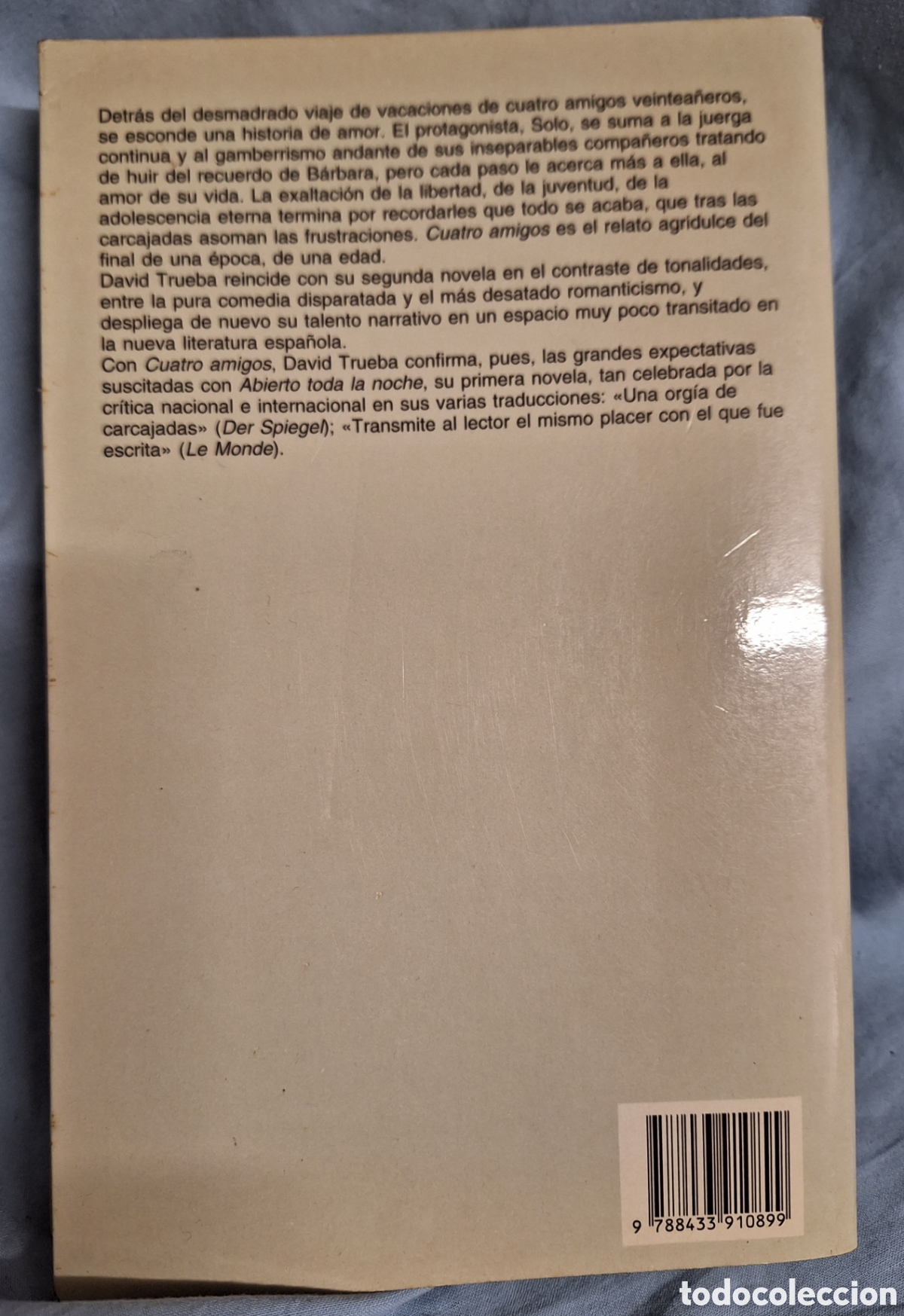 Libros de segunda mano: CUATRO AMIGOS - DAVID TRUEBA - ED. ANAGRAMA 2000 - Foto 2