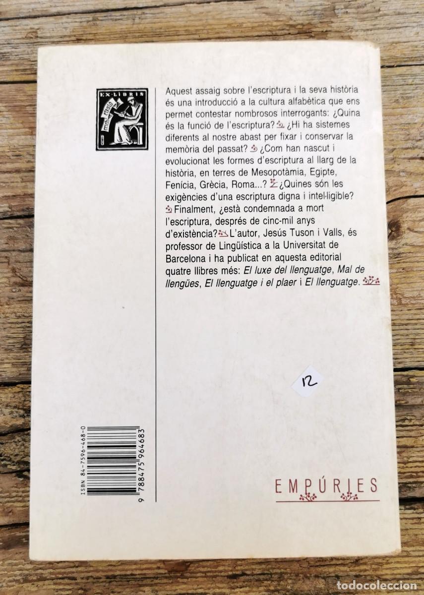 Libros de segunda mano: LESCRIPTURA. JES&Uacute;S TUSON. 1996 - Foto 3