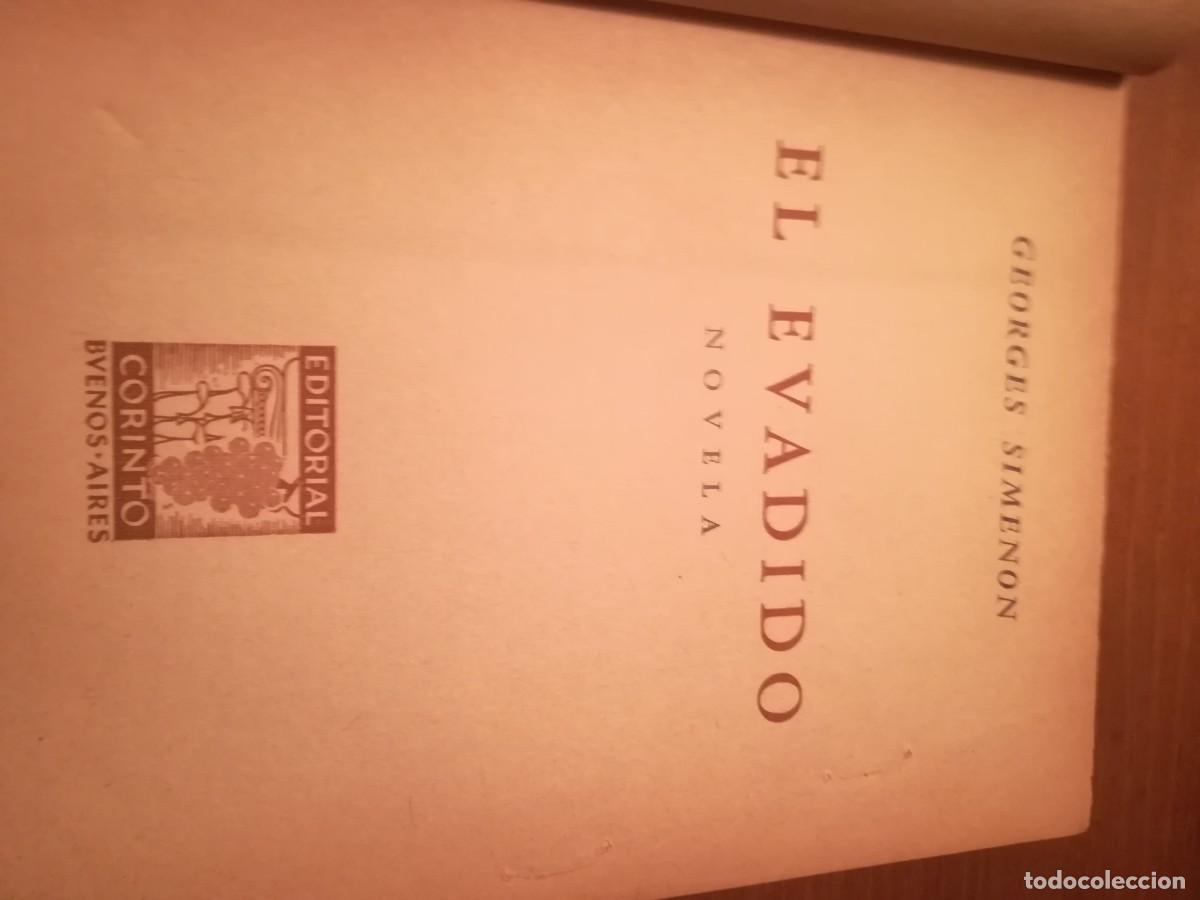 Libros de segunda mano: EL EVADIDO / SIMENON / CONS562 / CORINTO - Foto 2