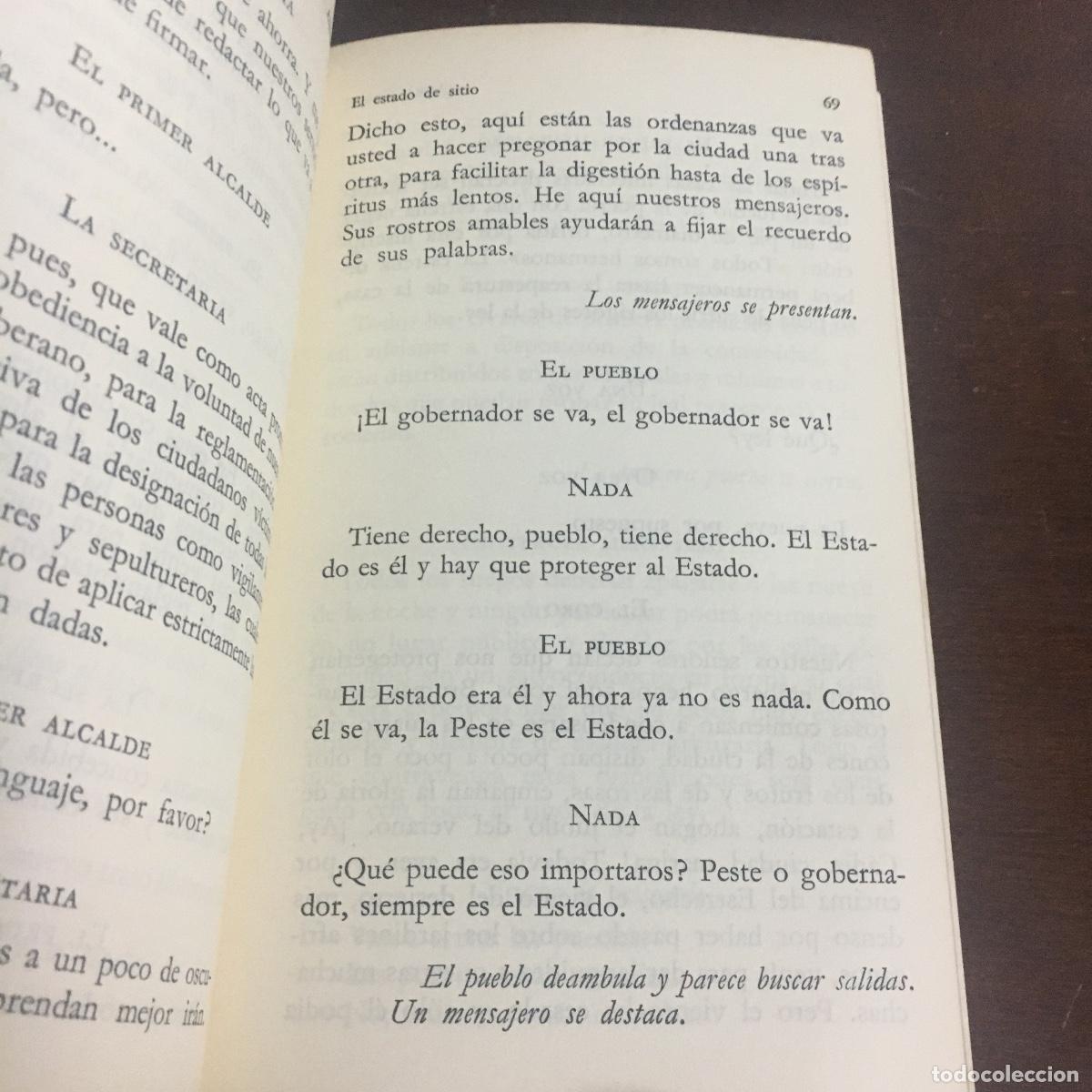 Libros de segunda mano: EL ESTADO DE SITIO.- ALBERT CAMUS REF: 739 - Foto 3