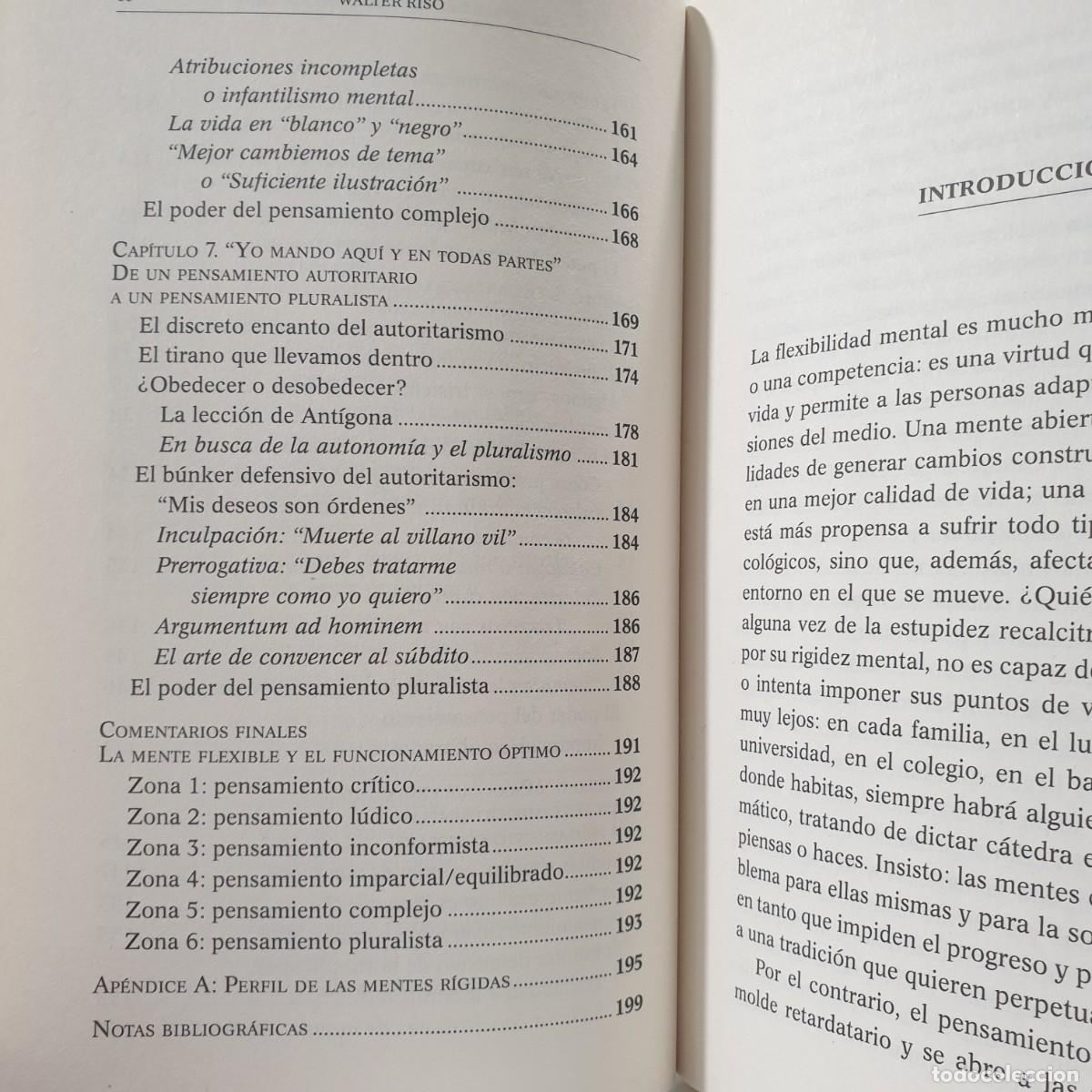 Libros de segunda mano: EL PODER DE LA MENTE FLEXIBLE - Walter Riso * - Foto 9