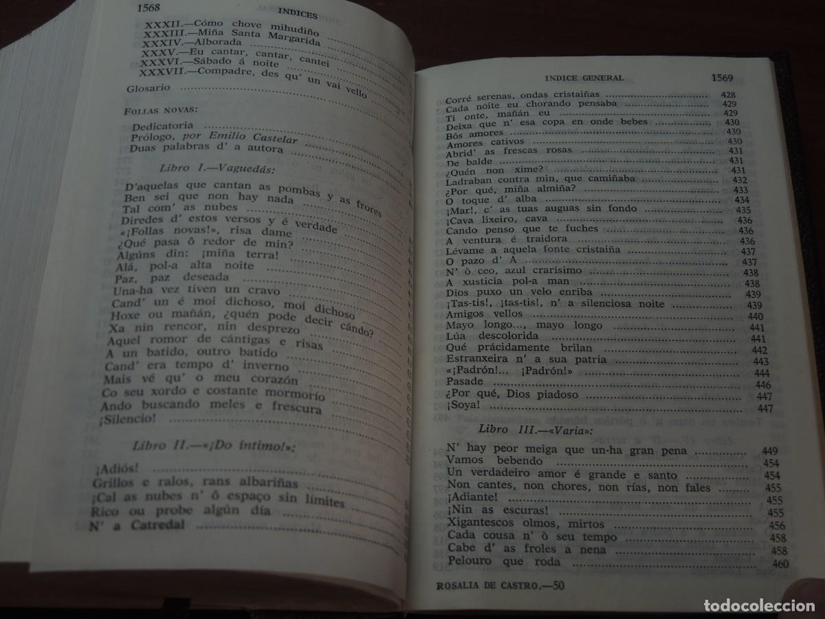 Libros de segunda mano: ROSALIA DE CASTRO.- OBRAS COMPLETAS - Foto 10
