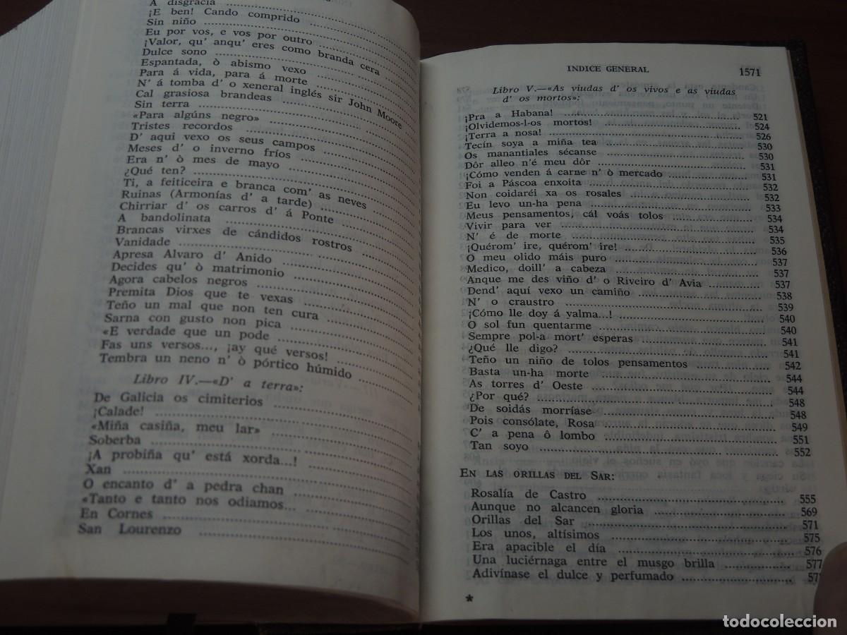 Libros de segunda mano: ROSALIA DE CASTRO.- OBRAS COMPLETAS - Foto 11