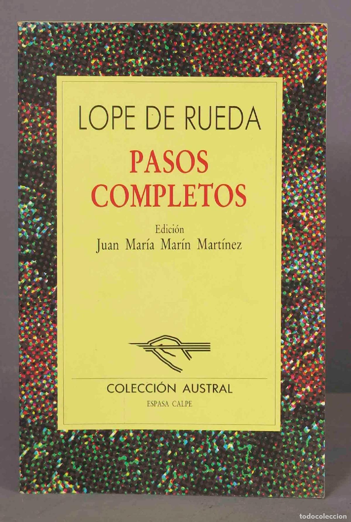 Libros de segunda mano: Pasos Completos. Lope de Vega. 1990. AUSTRAL - Foto 1