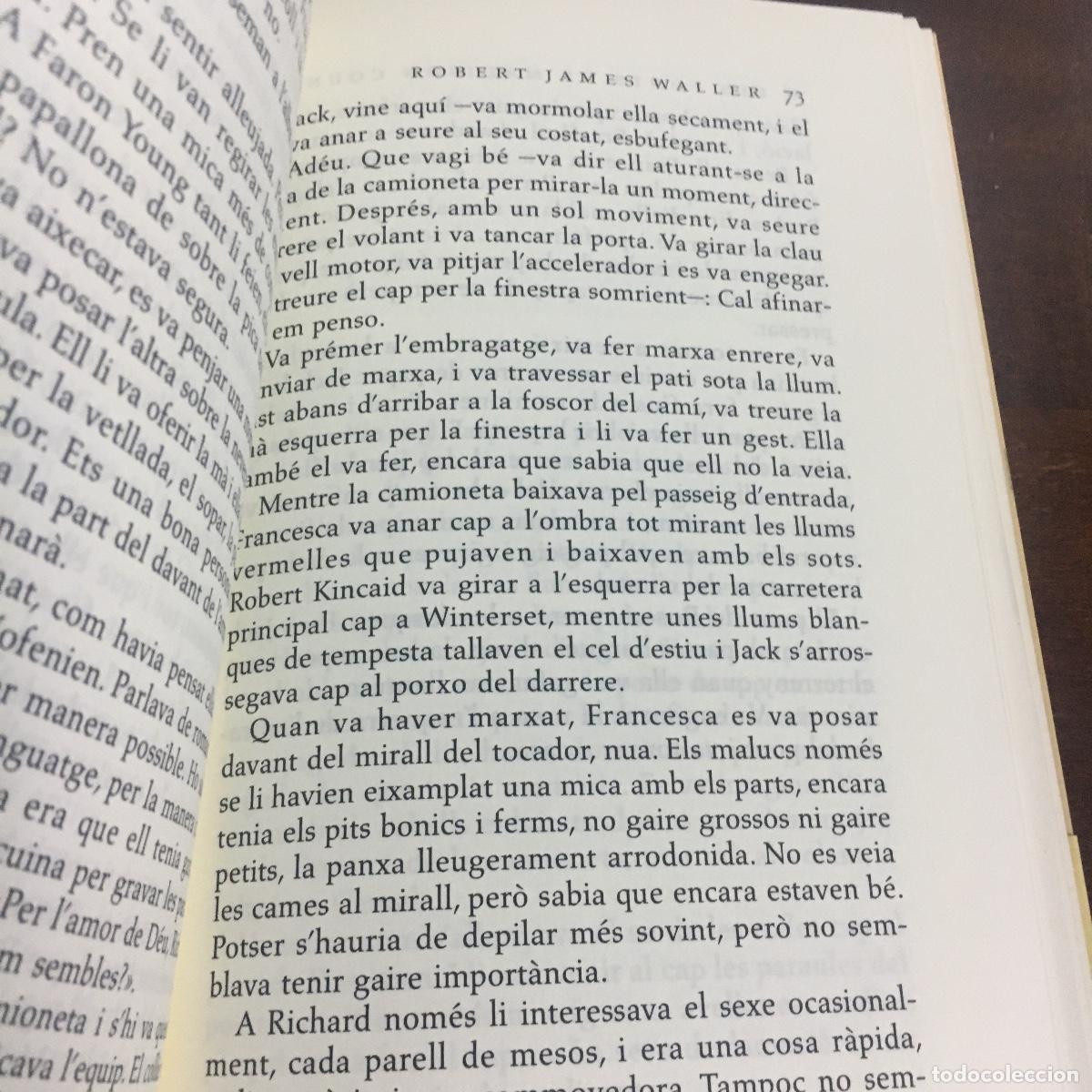 Libros de segunda mano: ELS PONTS DE MADISON COUNTY - ROBERT JAMES WALLER REF: 929 - Foto 3