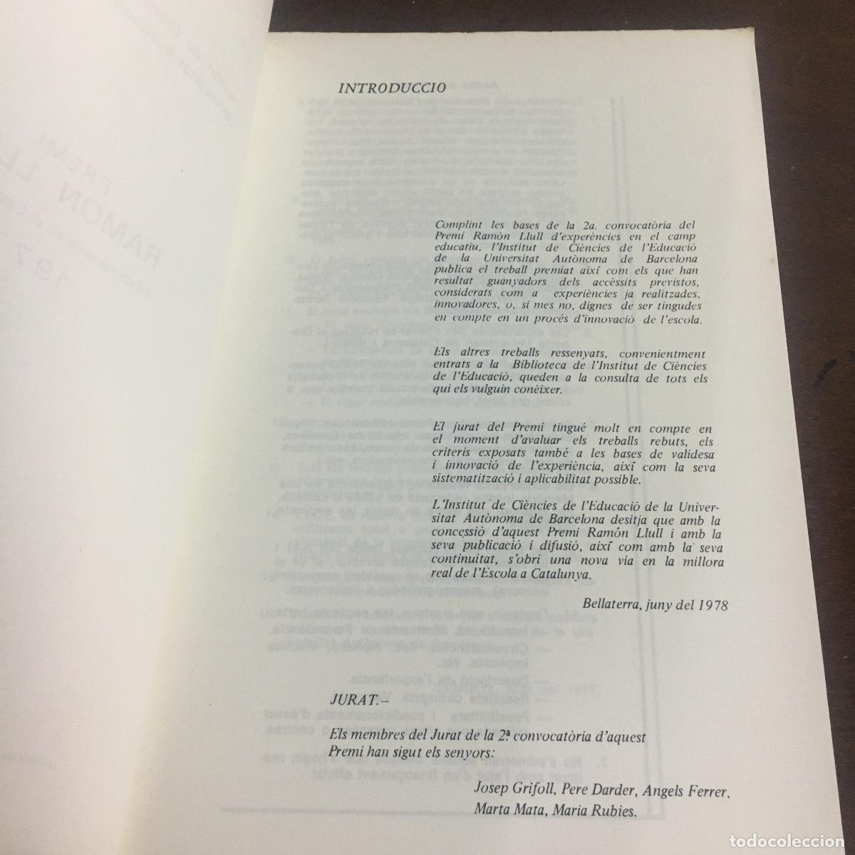 Libros de segunda mano: Premi Ramon Llull 1977. REF: 994 - Foto 3