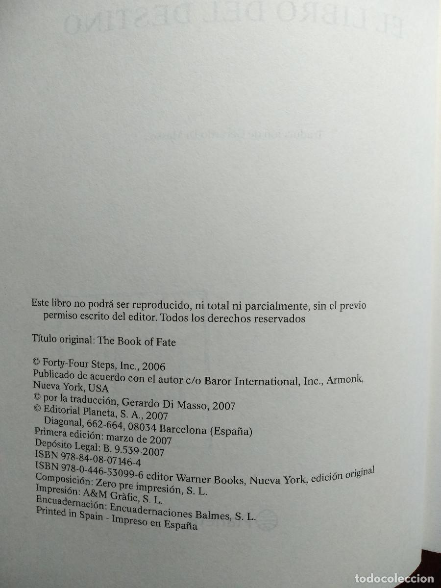 Libros de segunda mano: EL LIBRO DEL DESTINO, Brad Meltzer - Foto 4