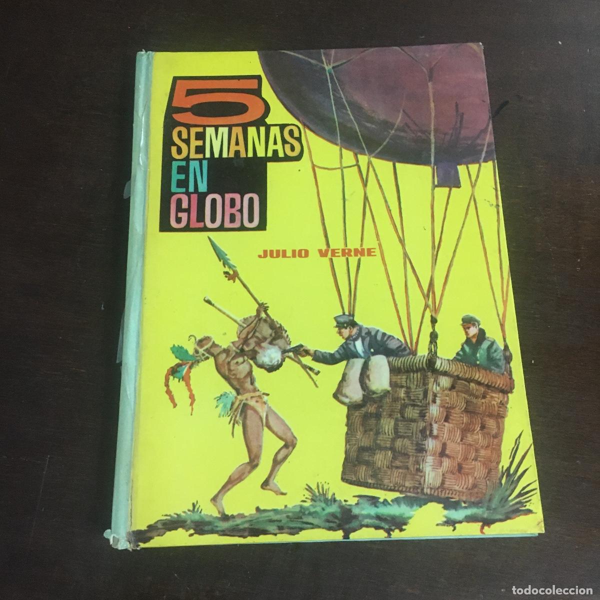Libros de segunda mano: 5 SEMANAS EN GLOBO- JULIO VERNE REF: 1012 - Foto 1