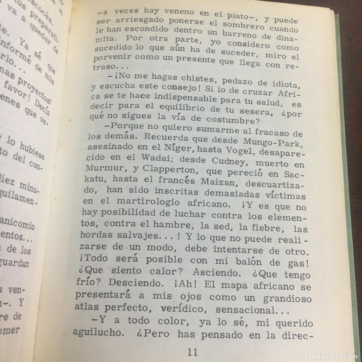 Libros de segunda mano: 5 SEMANAS EN GLOBO- JULIO VERNE REF: 1012 - Foto 2
