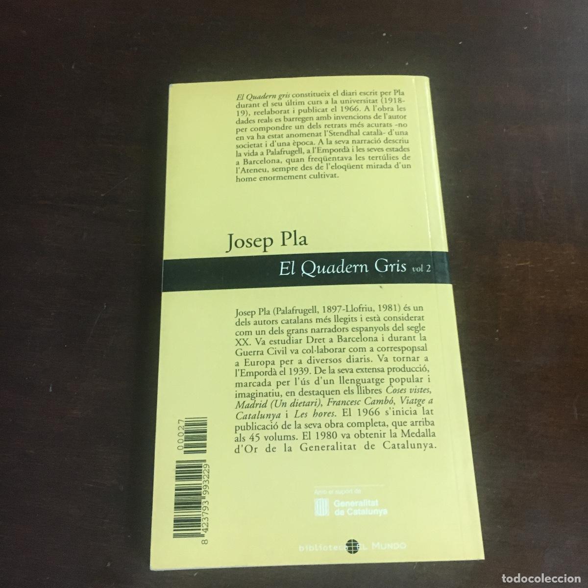 Libros de segunda mano: El quadern gris. Josep Pla REF: 1110 - Foto 4