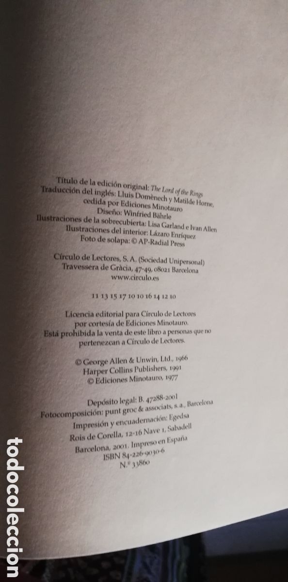 Libros de segunda mano: EL SE&Ntilde;OR DE LOS ANILLOS - Foto 3