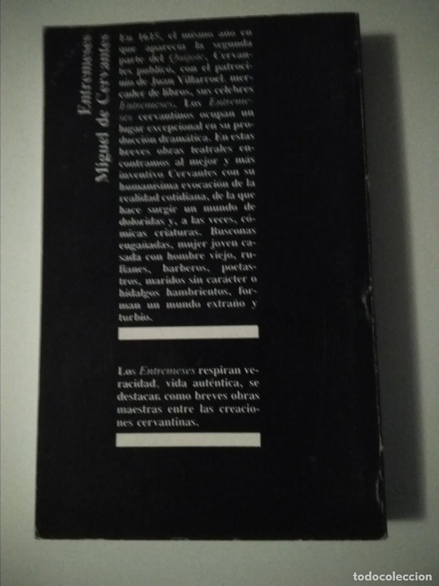 Libros de segunda mano: Libro Entremeses - Miguel de Cervantes - Foto 2
