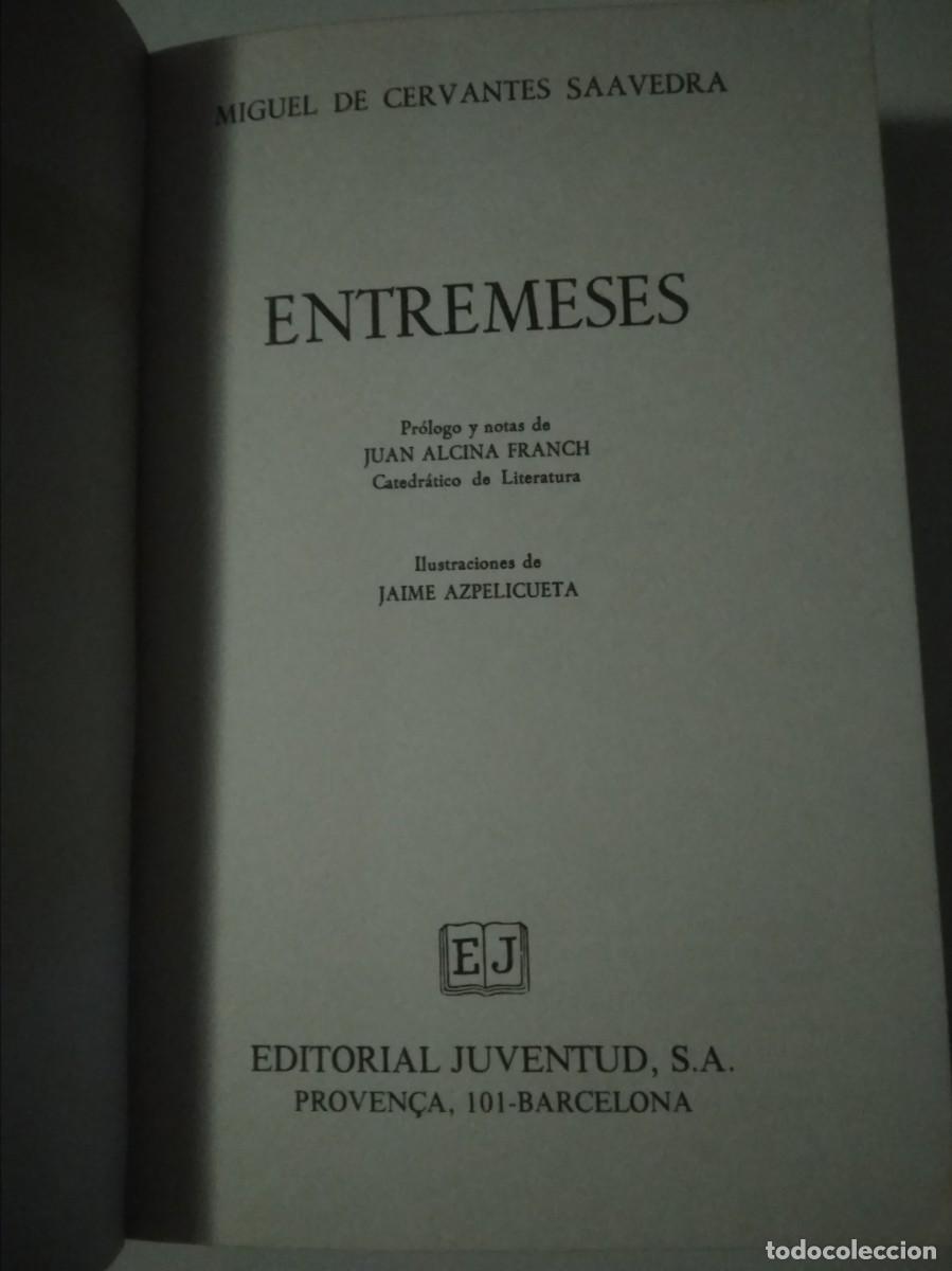 Libros de segunda mano: Libro Entremeses - Miguel de Cervantes - Foto 3