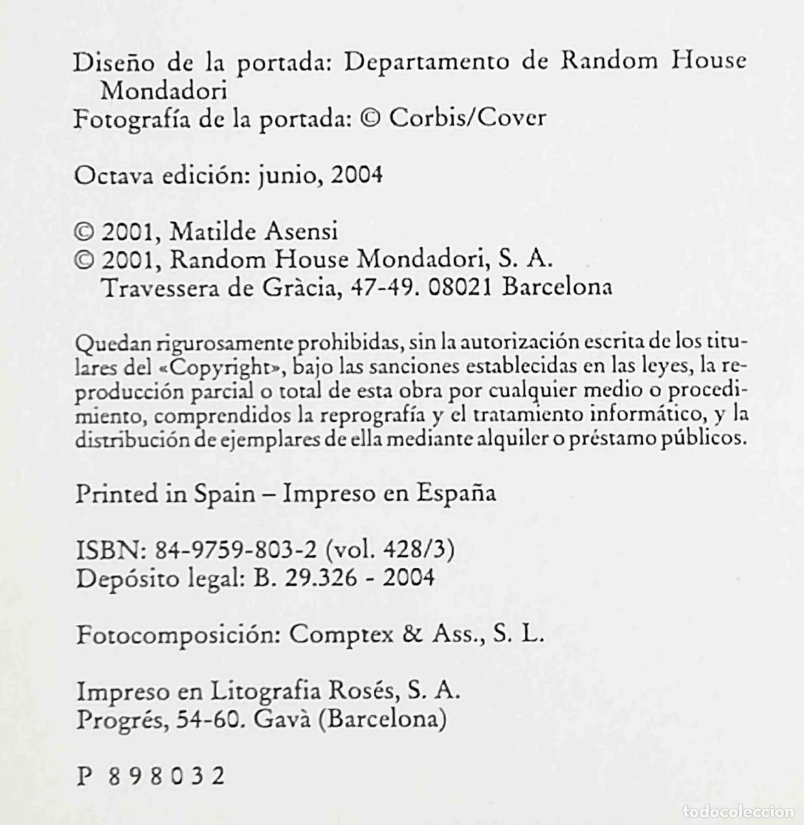 Libros de segunda mano: El &uacute;ltimo Cat&oacute;n (Matilde Asensi) Debolsillo - Foto 2