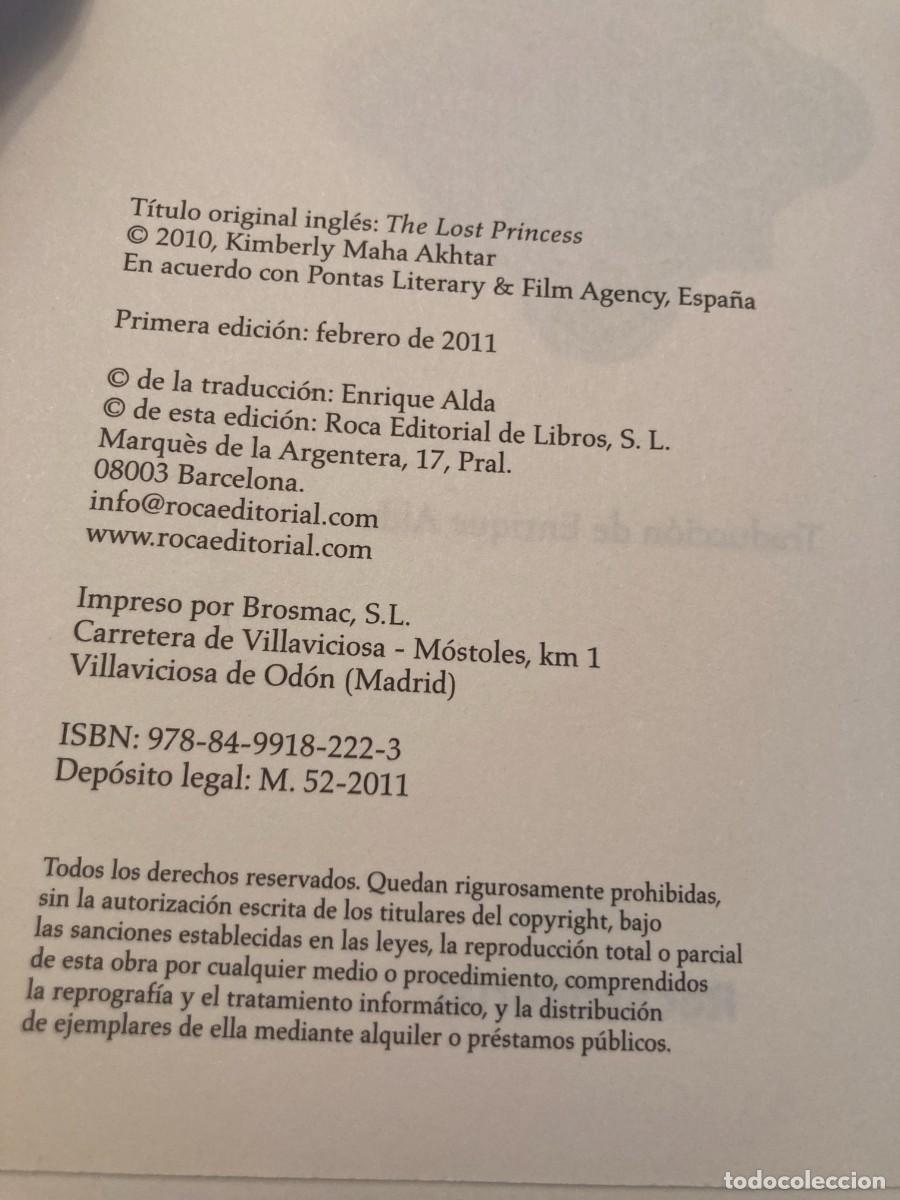 Libros de segunda mano: LA PRINCESA PERDIDA / MAHA AKHTAR / CONS396 / ROCA - Foto 3