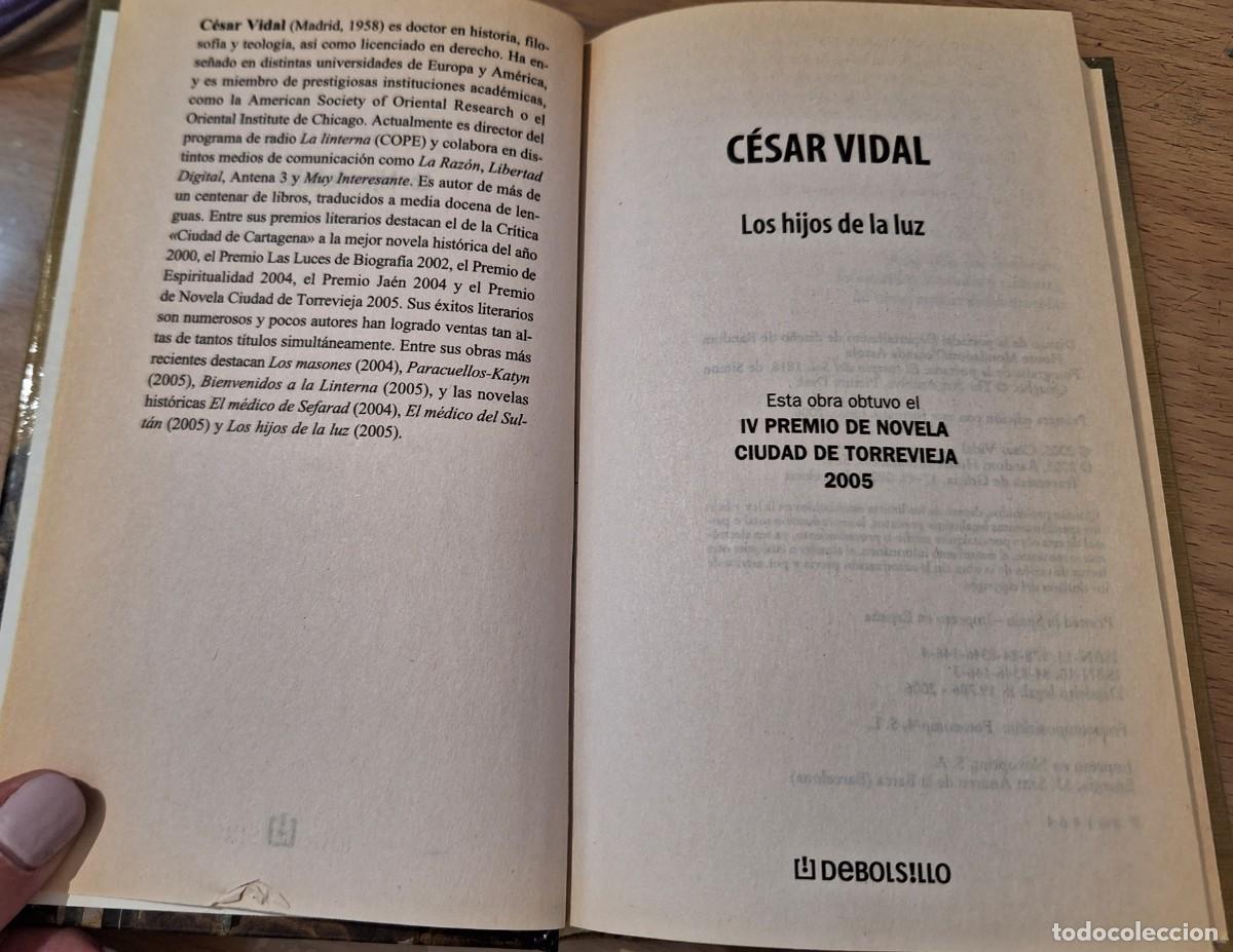 Libros de segunda mano: C&eacute;sar Vidal Libro los hijos de la luz - Foto 5