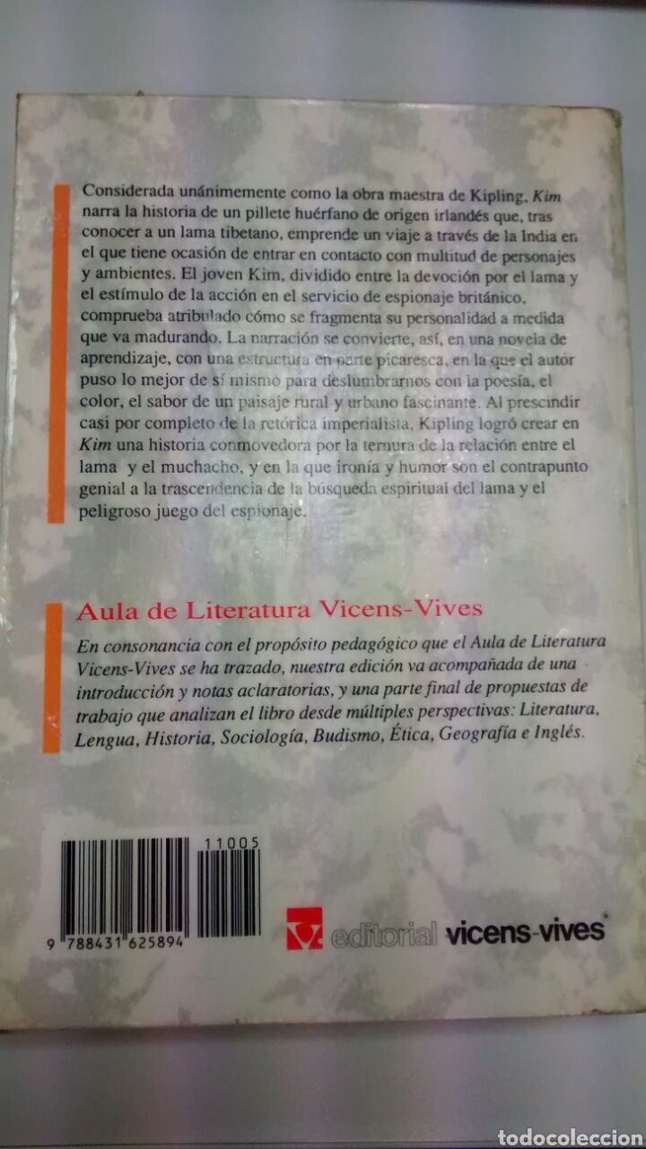 Libros de segunda mano: KIM DE RUDYARD KIPLING (VICENS VIVES) - Foto 2