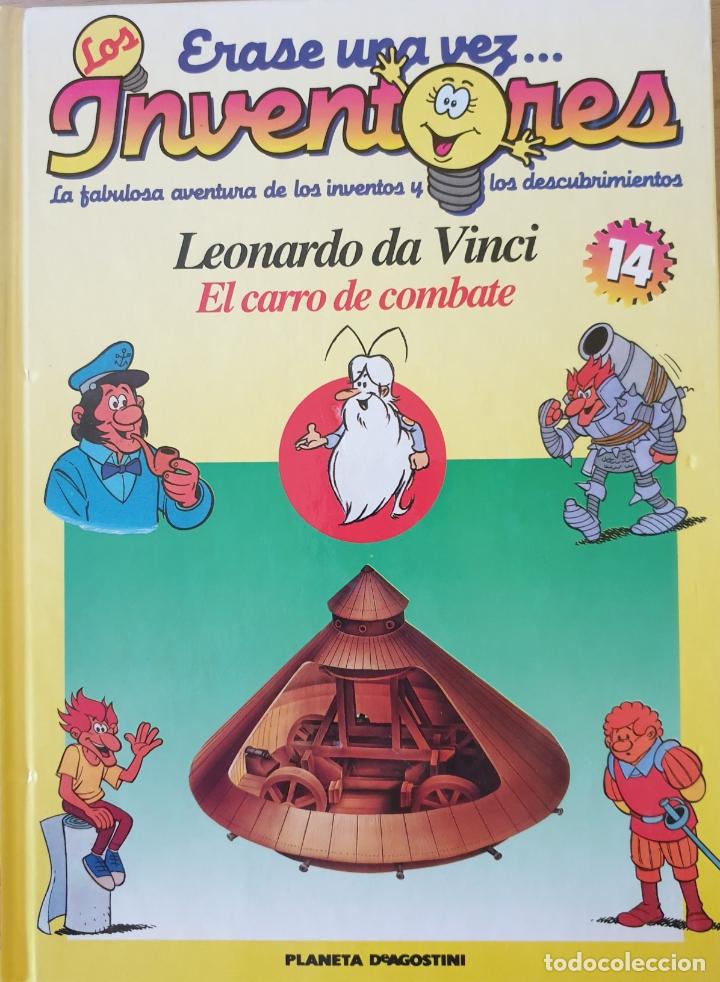 Libri di seconda mano: LEONADRO DA VINCI. EL CARRO DE COMBATE. ERASE UNA VEZ INVENTORES. N&ordm; 14. -