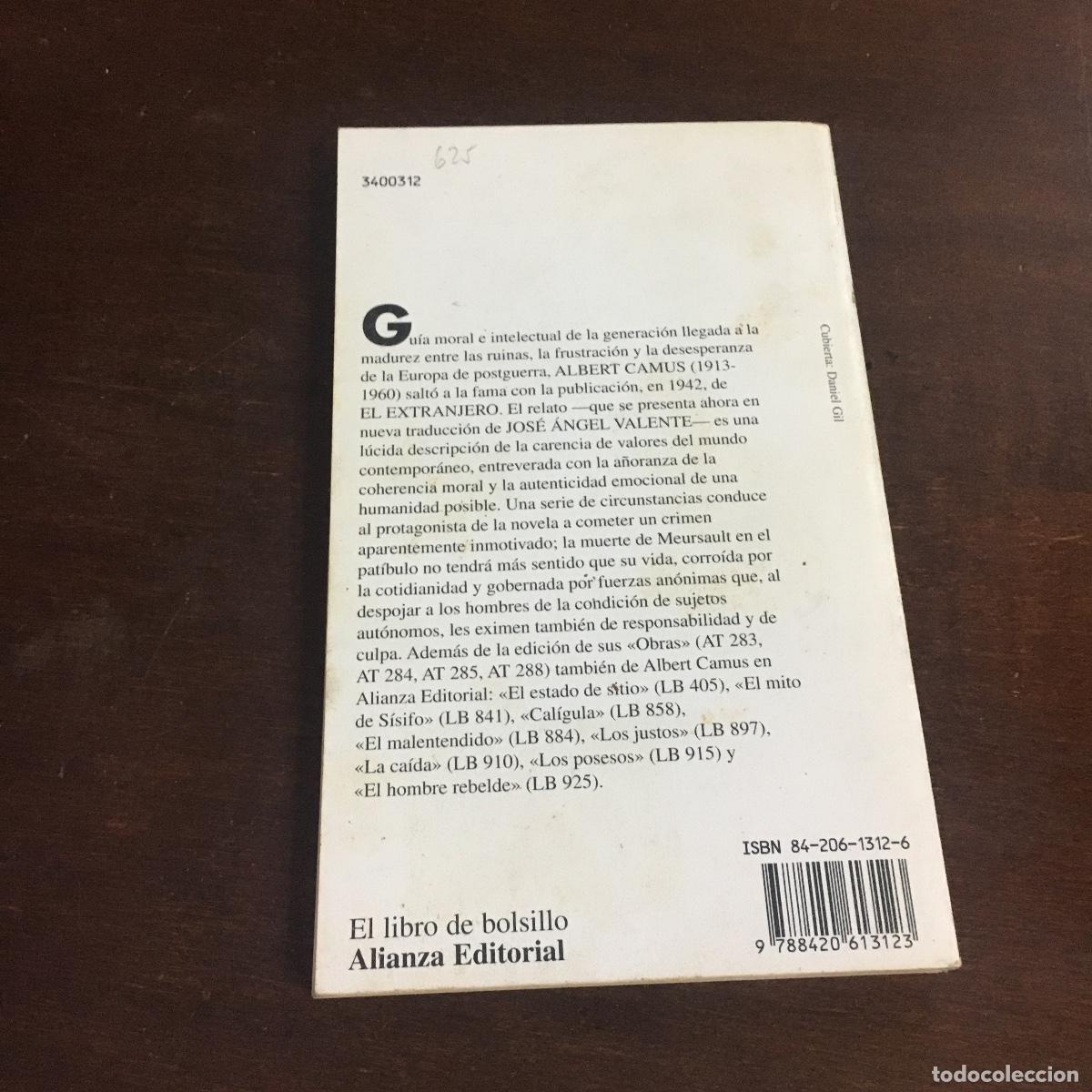 Libros de segunda mano: El extranjero. Albert Camus. REF: 1293 - Foto 4