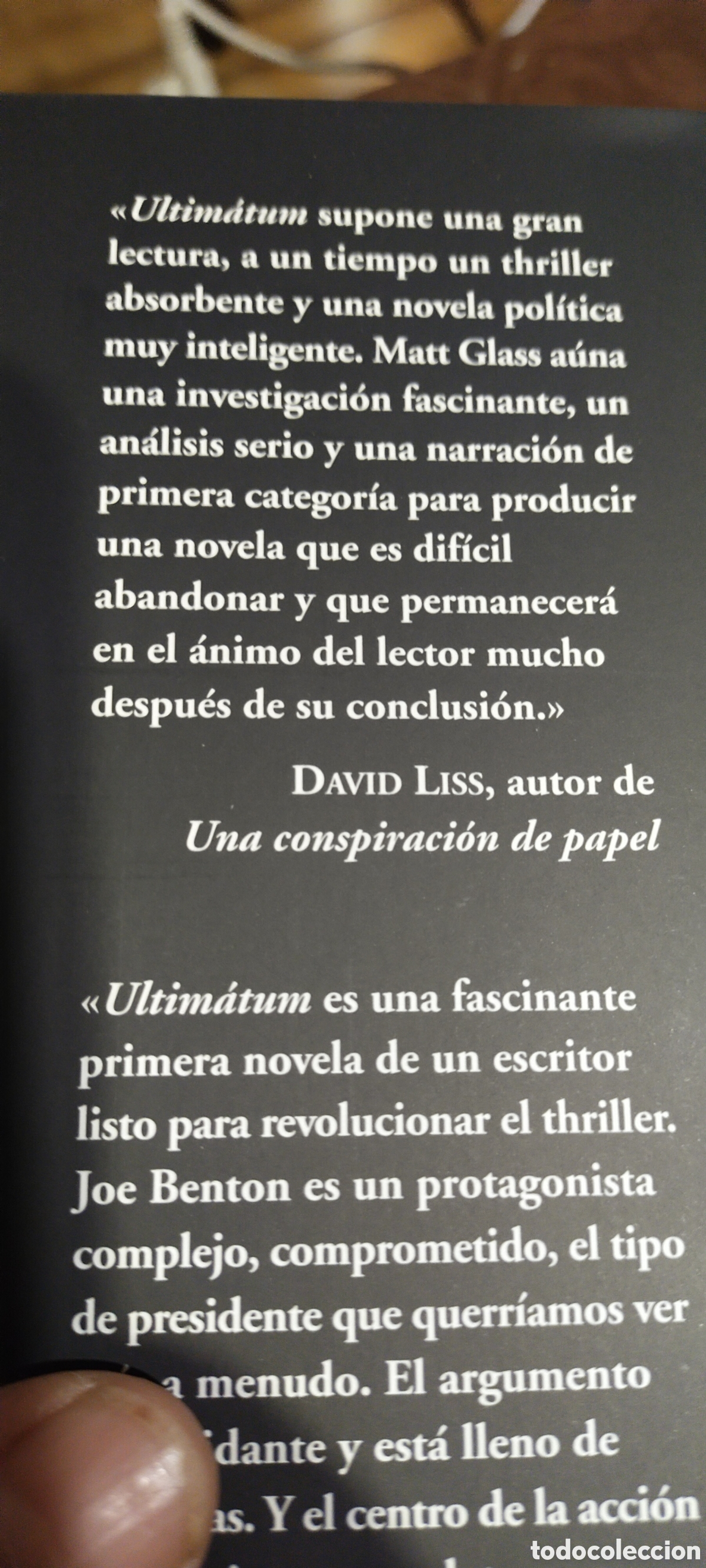 Libros de segunda mano: Ultim&aacute;tum Matt glass - Foto 4