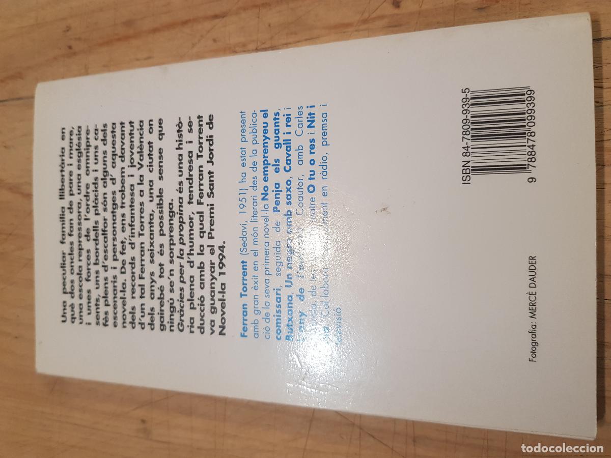Libros de segunda mano: Gr&agrave;cies per la propina - Ferran Torrent - Foto 3