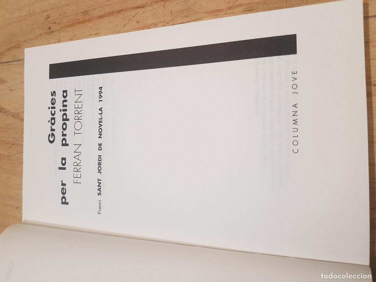 Libros de segunda mano: Gr&agrave;cies per la propina - Ferran Torrent - Foto 5