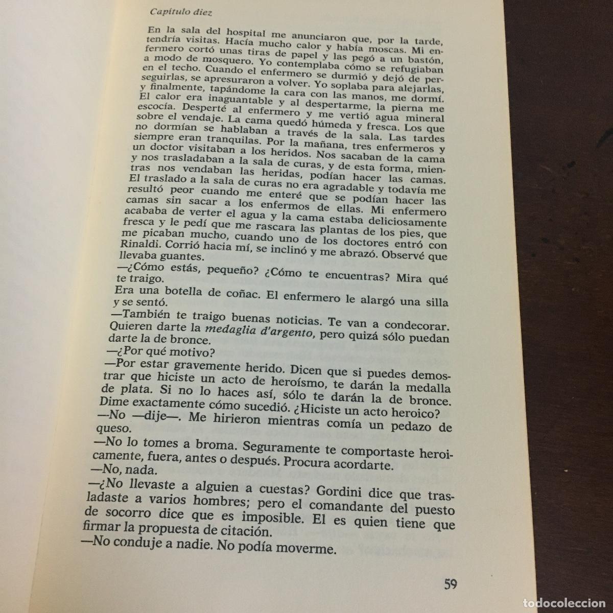 Libros de segunda mano: ERNEST HEMINGWAY - ADIOS A LAS ARMAS REF: 1355 - Foto 2